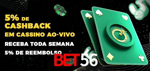 Promoções do cassino ao Vivo Bet56